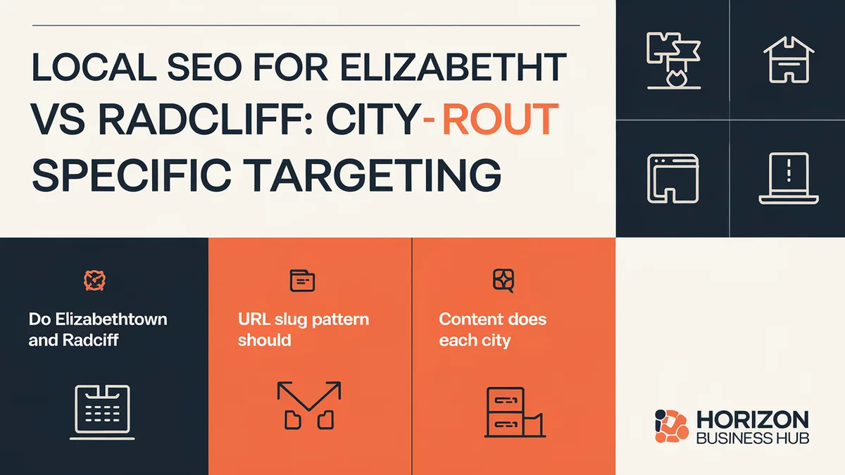 Local SEO for Elizabethtown vs Radcliff: City-Specific Targeting