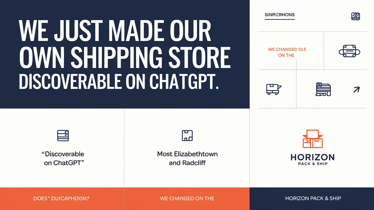 We Just Made Our Own Shipping Store Discoverable on ChatGPT. Here's How.