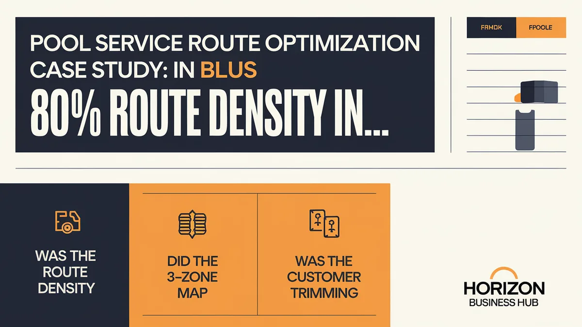 Zone routing and route density playbook for Hardin County KY pool service companies