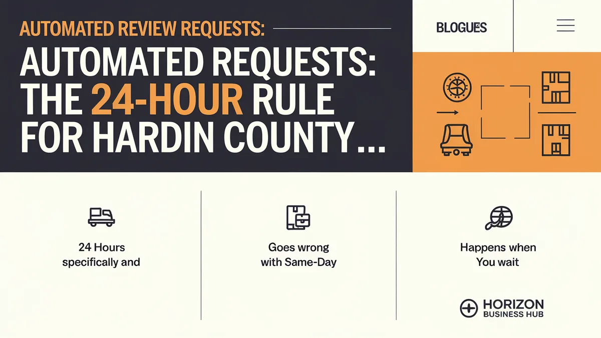 Automated Review Requests: The 24-Hour Rule for Hardin County Contractors