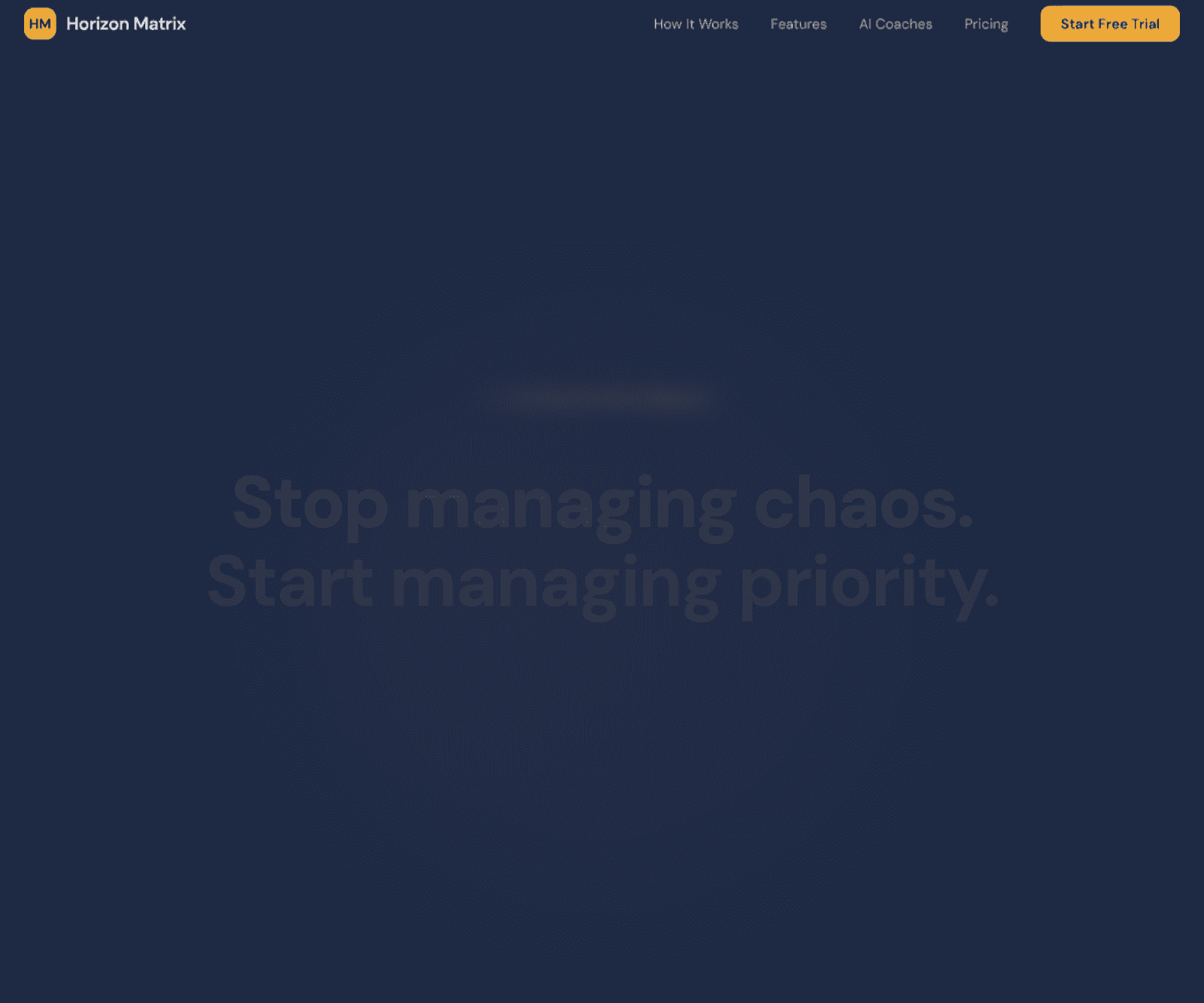 Horizon Matrix website screenshot