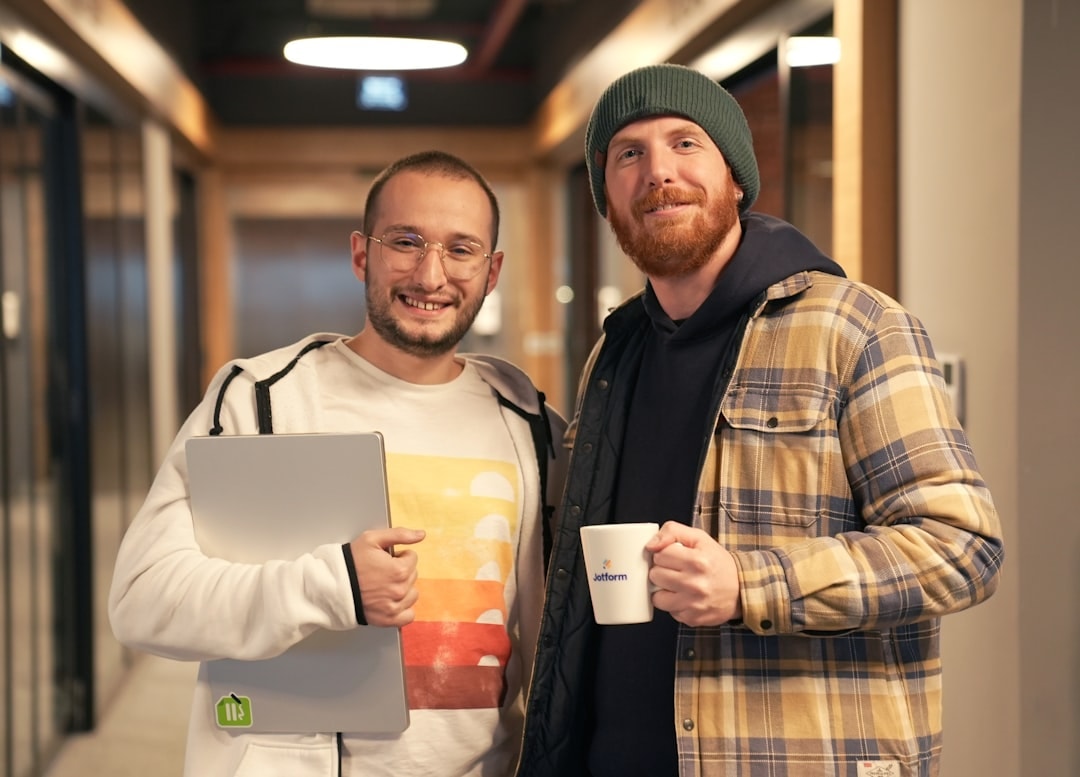Small business team working in an office