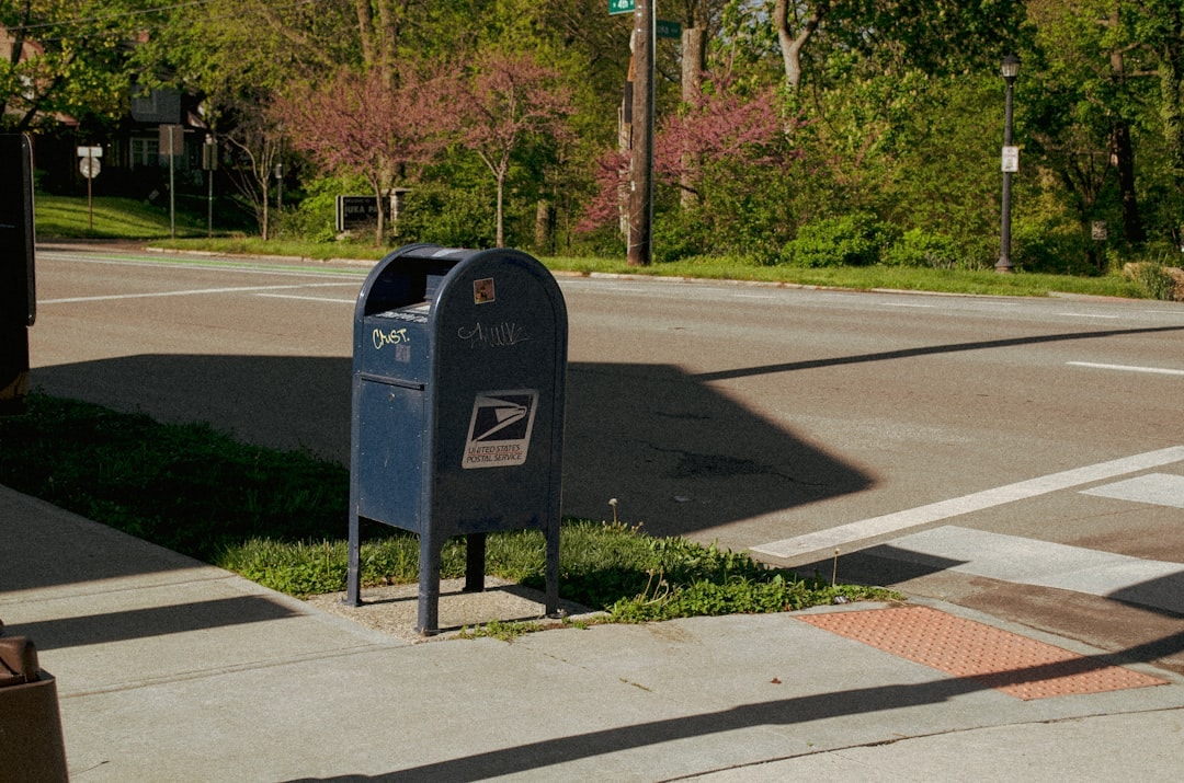 Mailbox with direct mail postcards